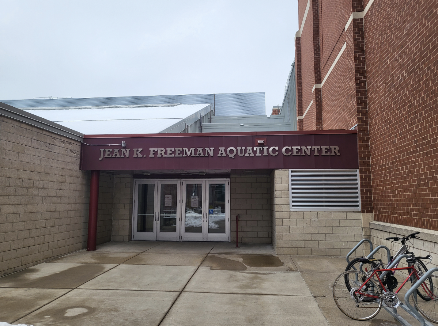 aquatic center entrance